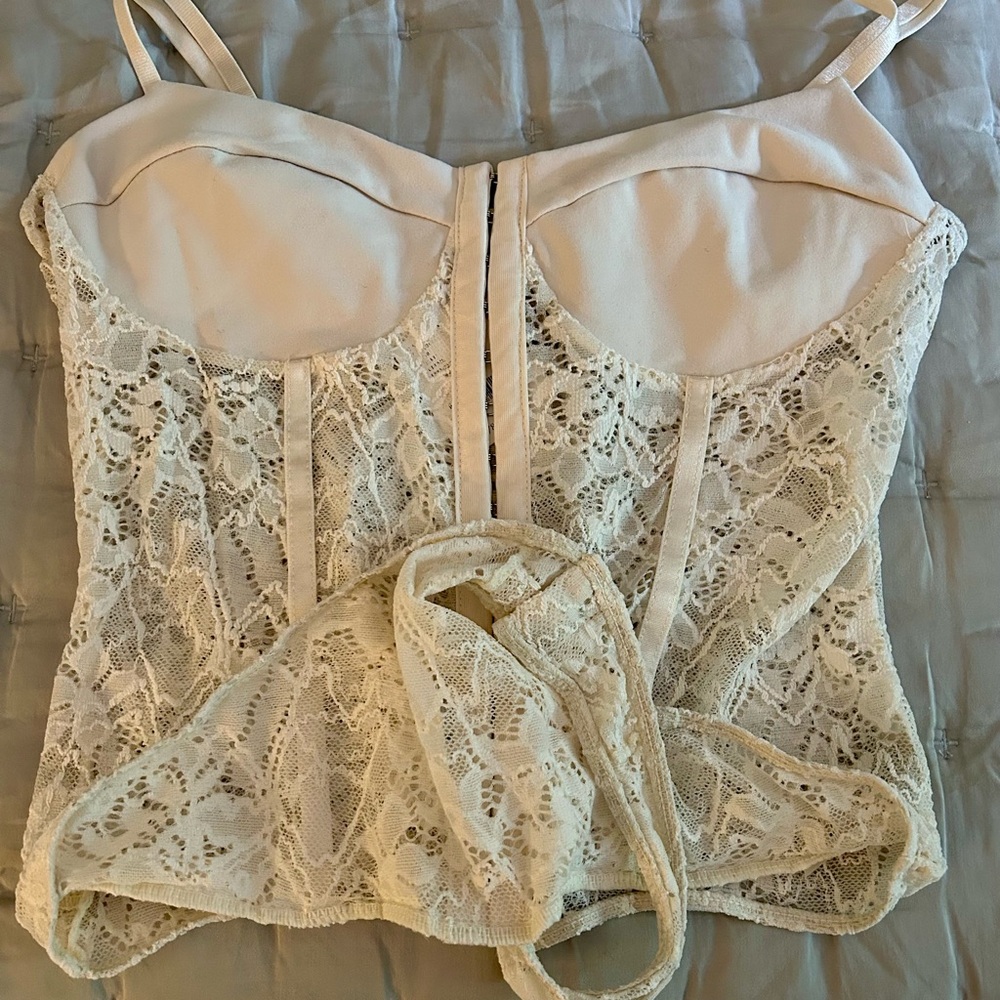 Free People Night Rhythm Lace Bodysuit Size S - Picture 11 of 11